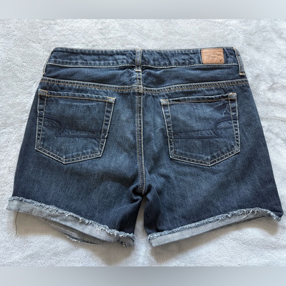 American Eagle Outfitters Dark Blue Jean Shorts - Picture 2 of 3